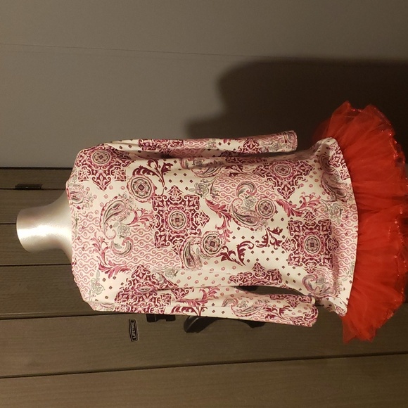 Kim Roger's Lady's ScoopNeck Petite Tee In Pink/Grey Braids and Embellishments - Picture 5 of 7